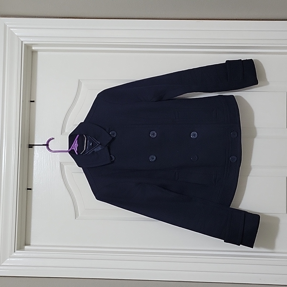 Navy Tommy Hilfiger pea coat. Misses size small